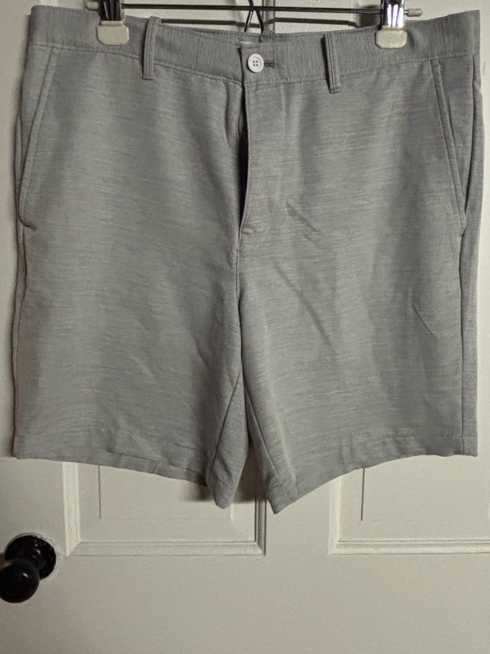 Original Penguin Light Gray Flat Front Men's Shorts